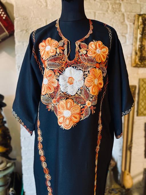  — Vintage Hand Embroidered Boho Kaftan size 10