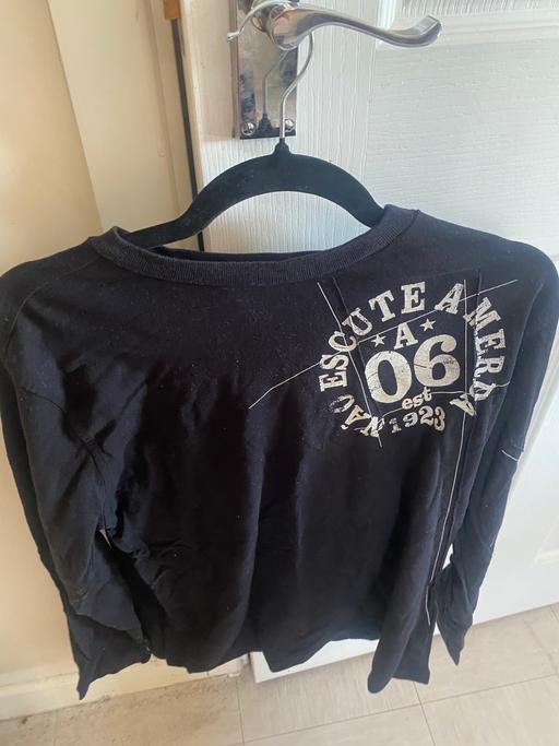  — Mens long sleeve Shirt secure America size S