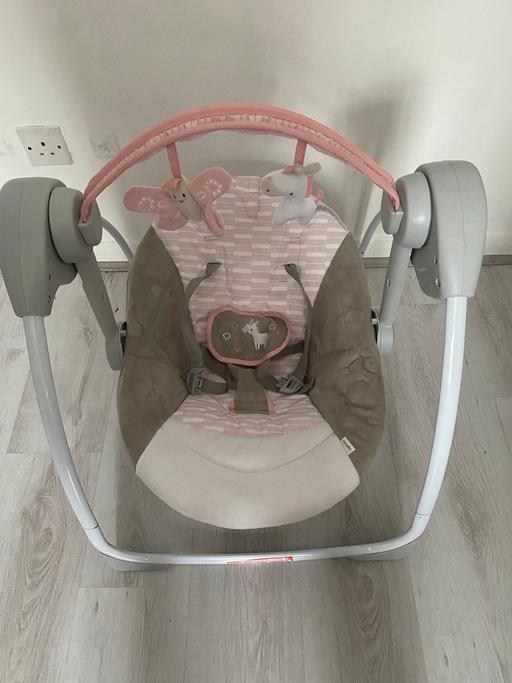  — Ingenuity portable baby swing-flora unicorn