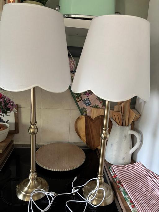  — Pair of  large Homesense rechargeable lamps