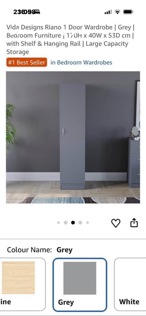  — Riano  1 door wardrobe