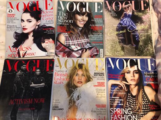  — Vogue magazines x6