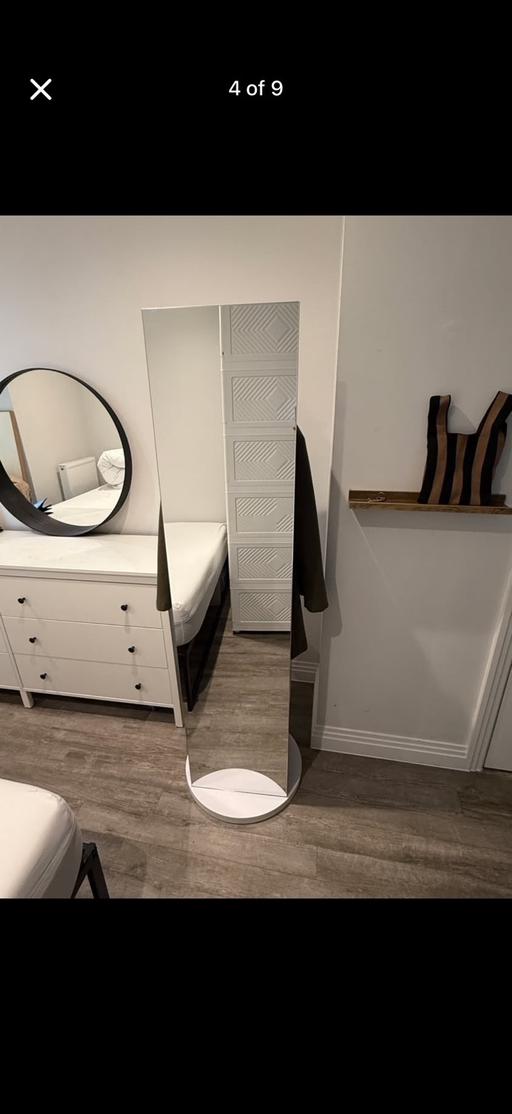 — 360° Swivel Full-Length Mirror & Cabinet