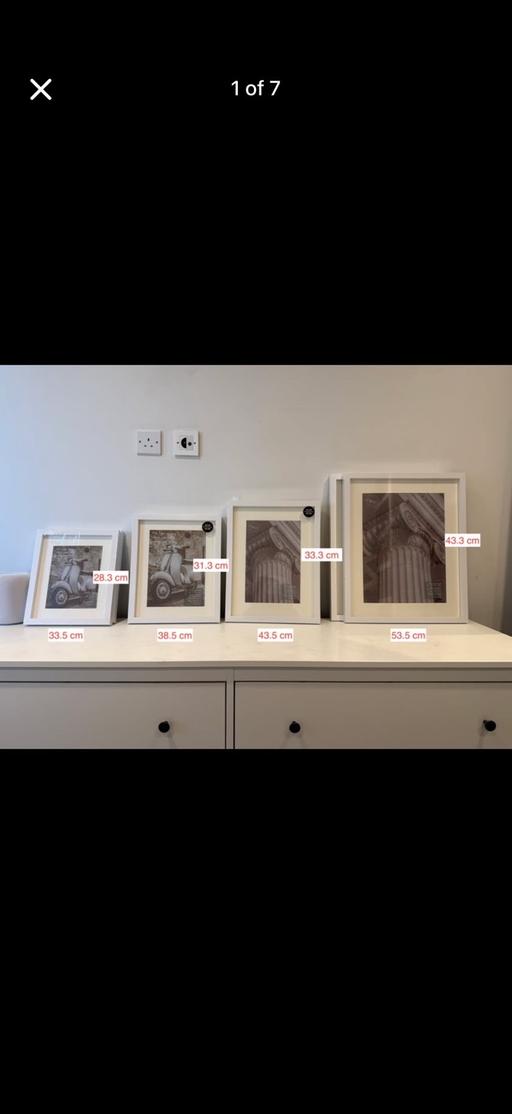  — White art Photo Frames (New/Unused)