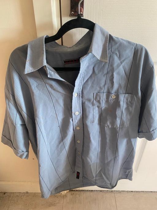  — Mens short sleeve blue engineers shirt