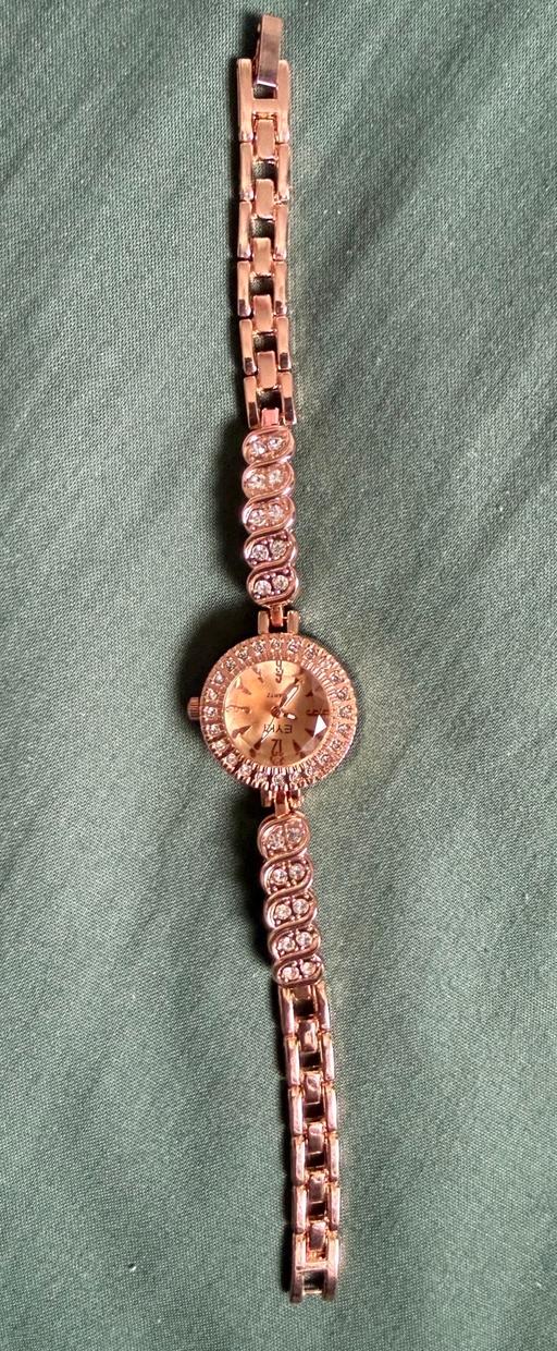  — Analog Watch with Rhinestone Strap