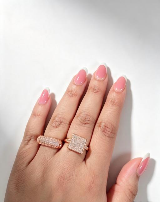  — Rose Gold Statement Ring Set