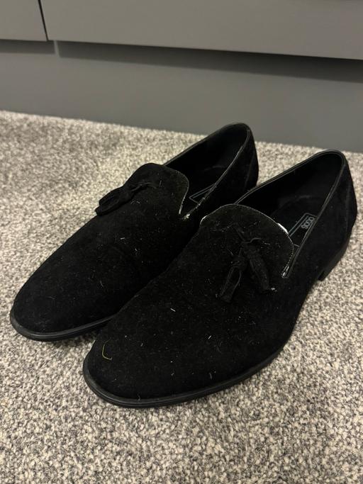  — ASOS Size 8 Black Loafers Suede