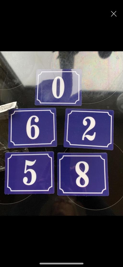  — Pack of stick on numbers