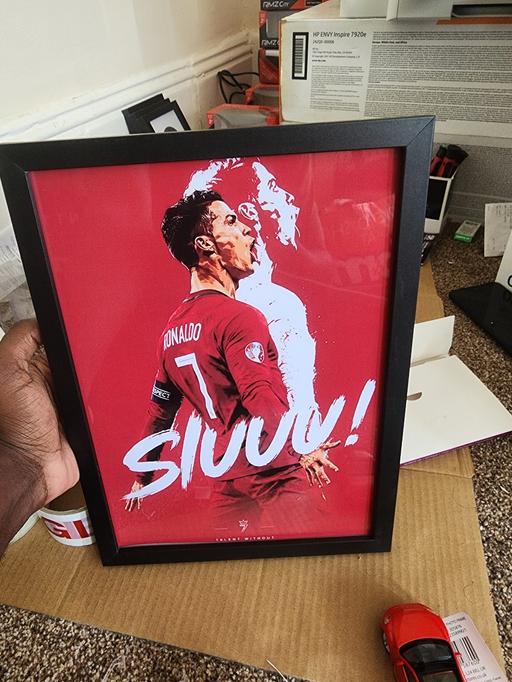  — Cristiano Ronaldo A4 Framed Wall Art – Footba