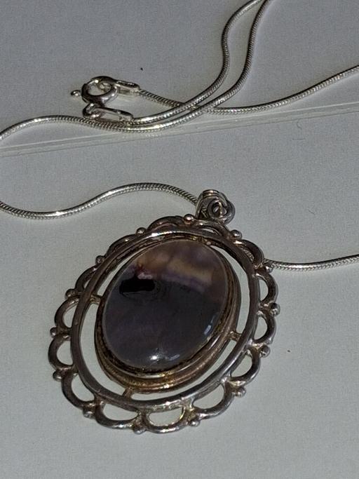  — 925 Silver moonstone pendant,