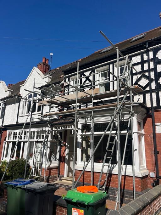  — Scaffolding roofing construction