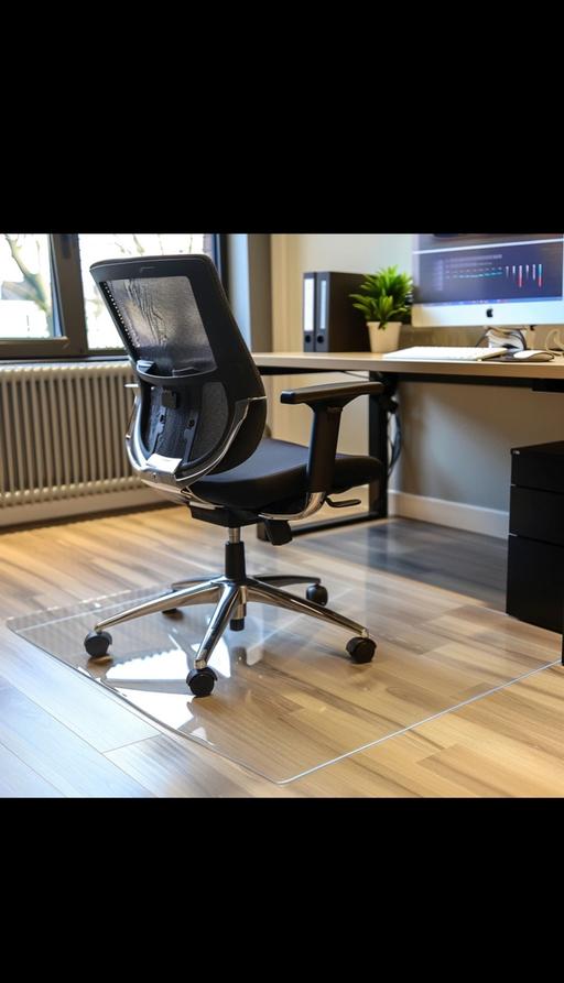  — Floor Non Slip Mat Chair Protector Clear