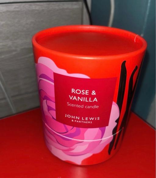  — New John Lewis Rose & Vanilla Candle