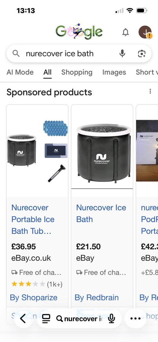  — New ice bath