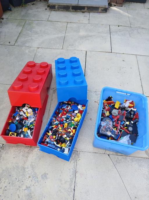 — Large Bundle of LEGO Bricks with Storage Boxe