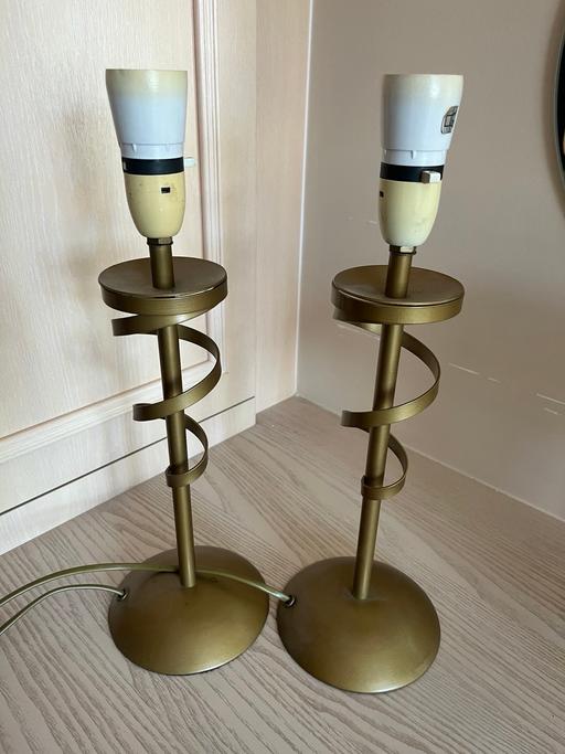  — Two Brass Table Lamp Bases