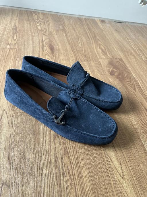  — ALDO Navy Suede Horsebit Loafers – UK Size 8
