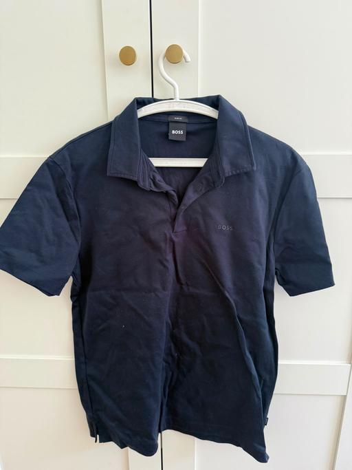  — BOSS Hugo Boss Men's Navy Short Sleeve Polo