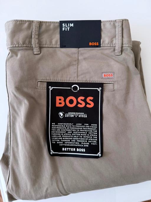  — BOSS Slim Fit Men's Beige Chino Trousers