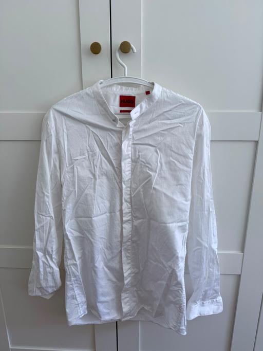  — HUGO Slim Fit White Stretch Shirt – Size 41/L