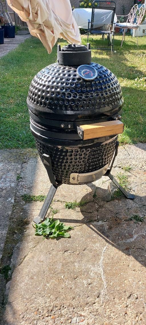  — Ceramic Kamado Egg Grill | Portable Tabletop