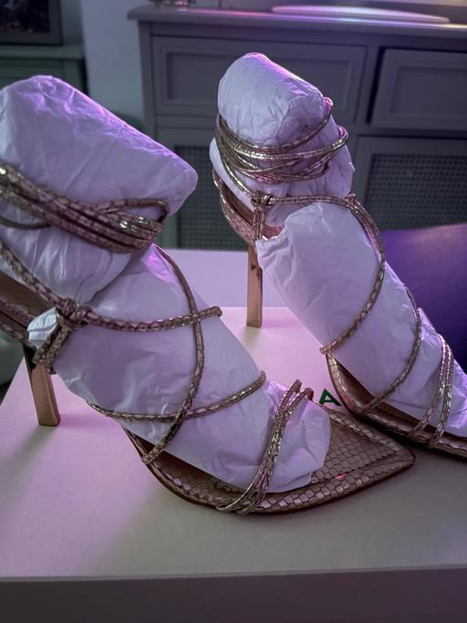  — Size 5 new sandals Gold