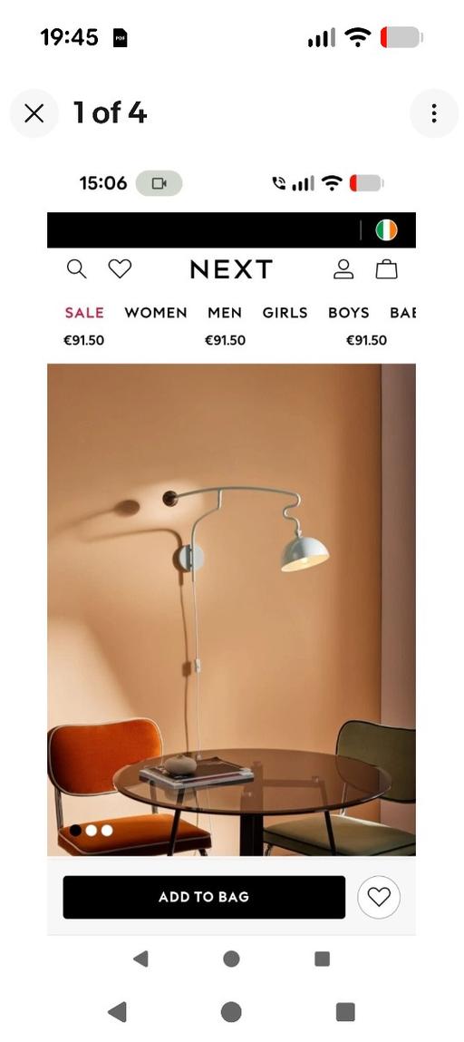  — next MADE wall lamp