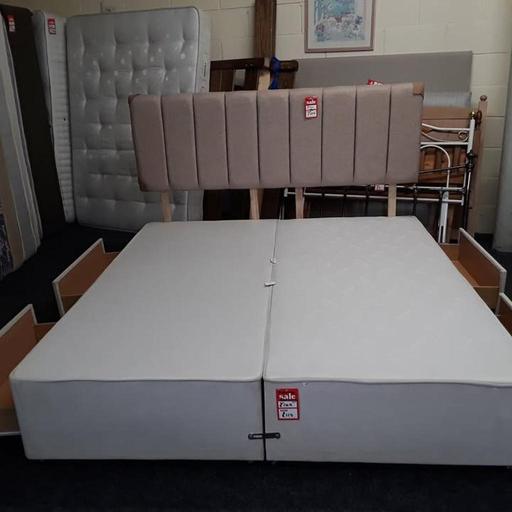  — SUPER KING divan base £85. Inc Headboard £150