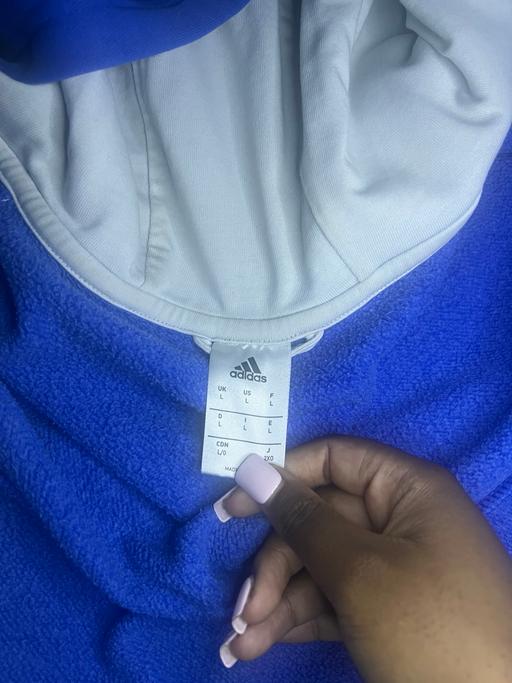  — Adidas blue full zip hoodie