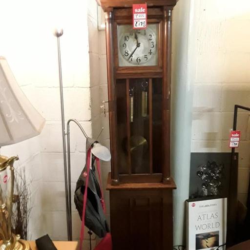  — Vintage oak grandfather clock