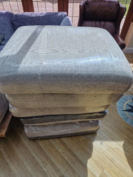  — Grey Fabric Sofa Set Sections 5x Base & 5x Ba