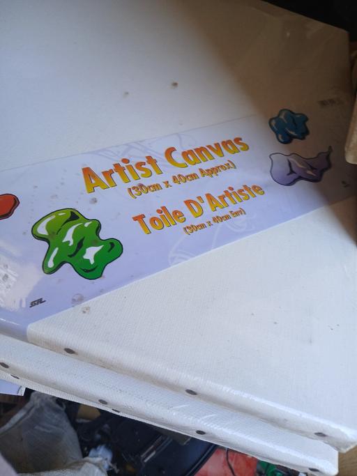  — 4 artist canvases