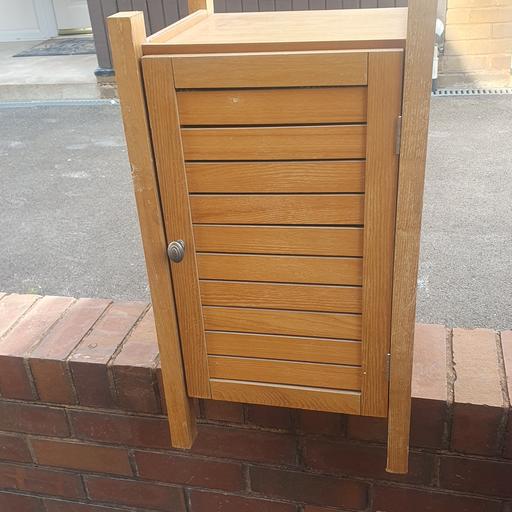  — 28 x 15 x 14 inch Wooden Cupboard, Good Con