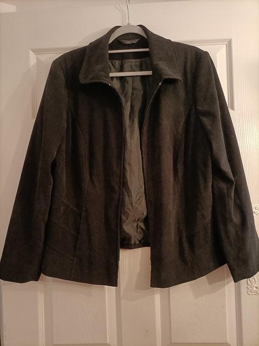  — ladies suede look smart jacket