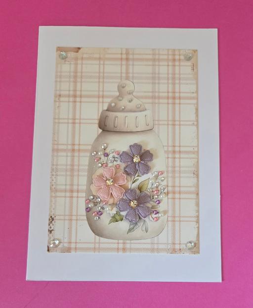  — HANDMADE BABY BOTTLE CARD