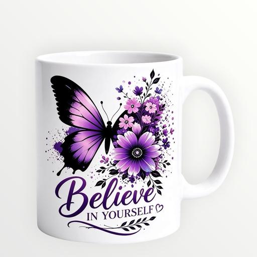  — 11oz ceramic sublimation believe in yourself