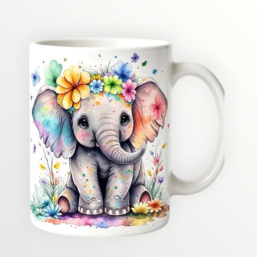  — New 11oz sublimation baby elephant mug