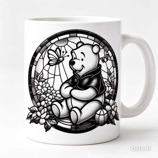  — 11oz ceramic sublimation Winnie the Pooh mug