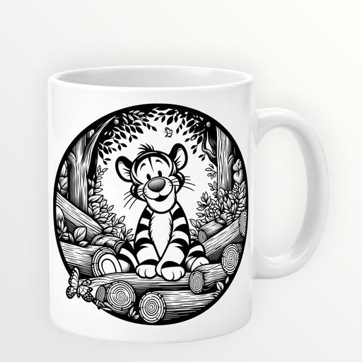  — New 11oz ceramic sublimation tigger mug