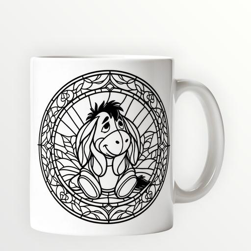 — 11oz ceramic sublimation Eeyore  mug