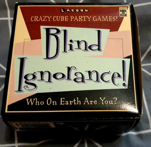  — Blind Ignorance Boxed Game BNIB W/Blindfold