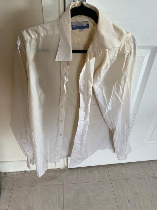  — Mens Long sleeve white Taylor’s shirt M