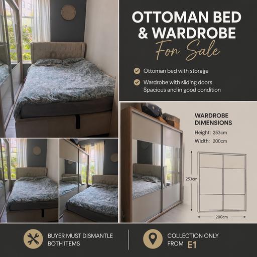  — Ottoman bed and wardrobe