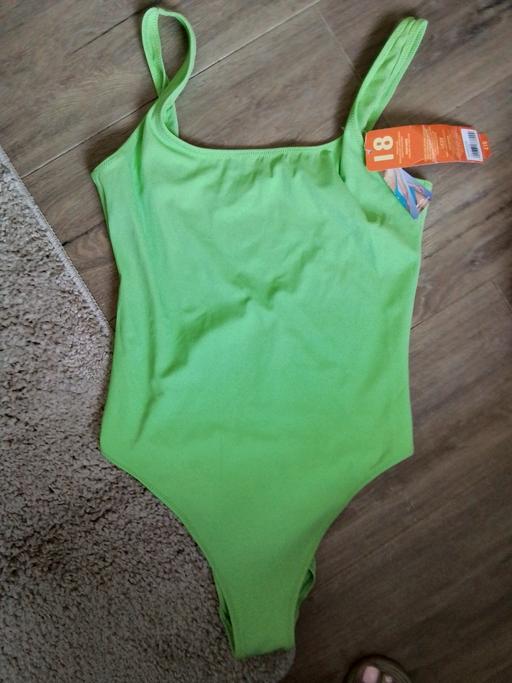  — size 18 swimsuit lime green colour