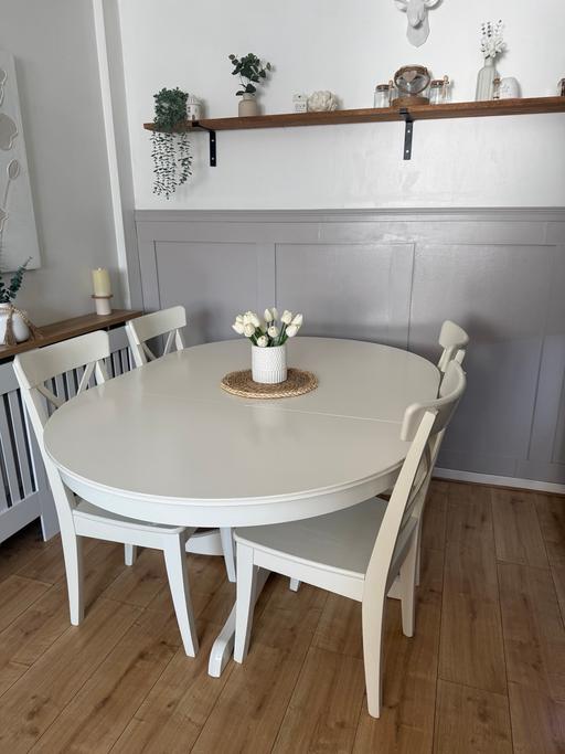  — IKEA extendable dining table and chairs