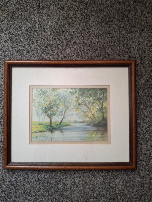  — framed watercolour painting