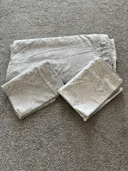  — Reversible grey cotton double bedding