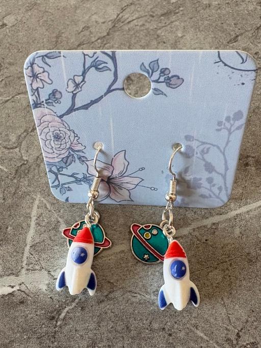  — Rocket & Planet earrings