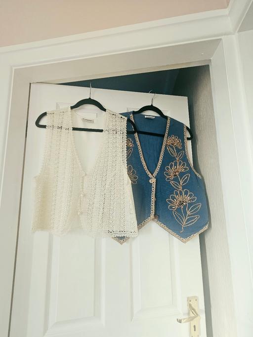  — 2 unusual style tops, size 12..like new